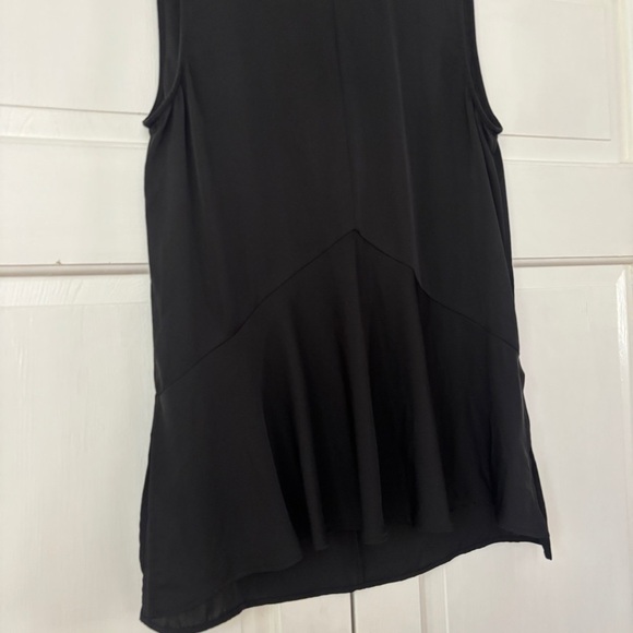 Theory 100% Silk Black Size Small Sleeveless Blouse Top Shirt Tunic Quiet Luxury - Picture 6 of 14